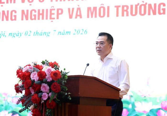 Thứ trưởng Bộ NN&MT Đặng Ngọc Điệp báo cáo tại Hội nghị - Ảnh: VGP/Gia Huy
