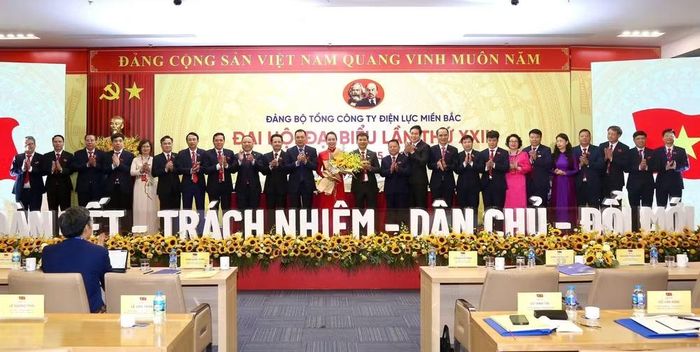 Ban Chấp hành Đảng bộ Tổng công ty Điện lực miền Bắc khóa XXIII nhiệm kỳ 2025-2030.