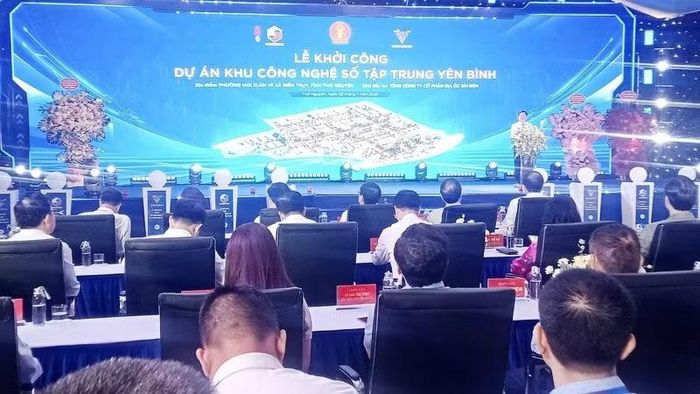 Nhà đầu tư cam kết sẽ hoàn thành xây dựng hạ tầng Khu công nghệ số tập trung Yên Bình theo đúng tiến độ.