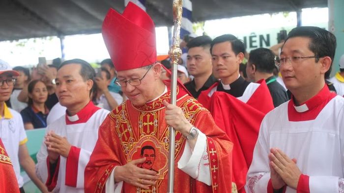 Đức Hồng y Luis Antonio G.Tagle tại buổi lễ. Ảnh: TTXVN
