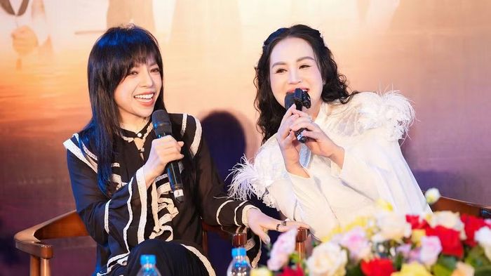 Nghệ sĩ Khánh Ly và nghệ sĩ Minh Chuyên.