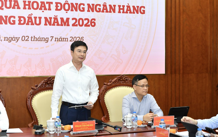  Phó thống đốc Ngân hàng Nhà nước Việt Nam Phạm Thanh Hà phát biểu. 