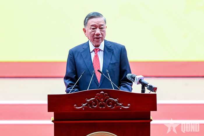  Tổng Bí thư, Chủ tịch nước Tô Lâm phát biểu tại Lễ kỷ niệm 50 năm Ngày Thành phố Sài Gòn - Gia Định vinh dự mang tên Chủ tịch Hồ Chí Minh. 