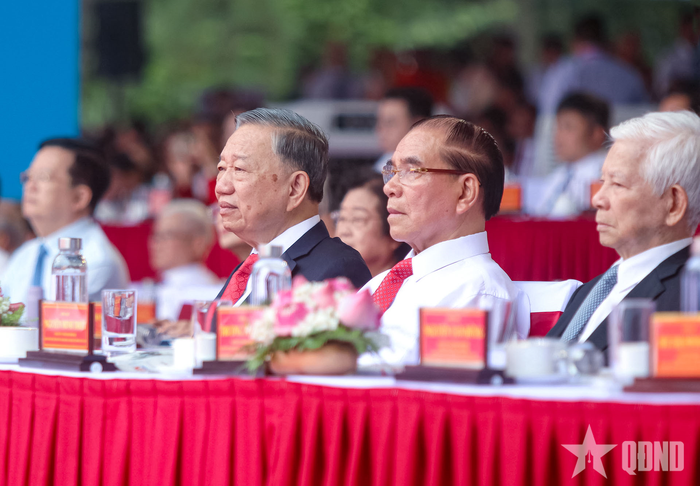 Tổng Bí thư, Chủ tịch nước Tô Lâm và các đại biểu tham dự buổi lễ.