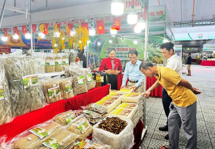Người dân tham quan và mua sắm tại Hội chợ.