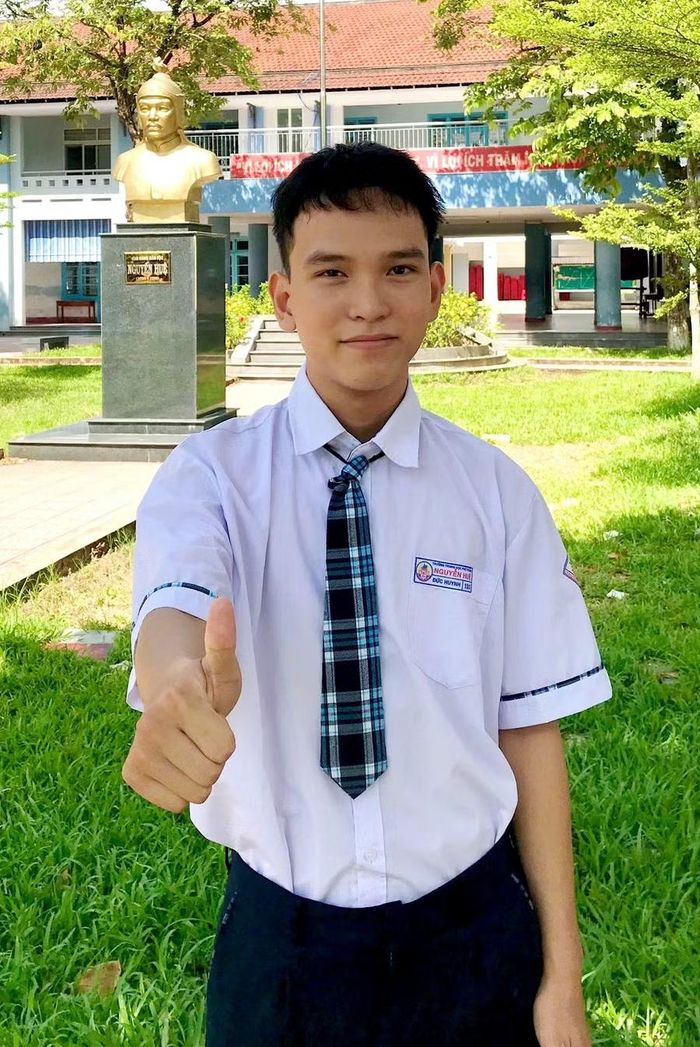 Chân dung nam sinh Hoàng Đức Huynh.