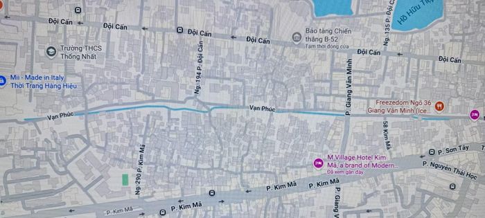 Vị trí dự án trên bản đồ. Ảnh: Google maps.