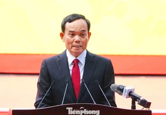 Bí thư Thành ủy TPHCM Trần Lưu Quang phát biểu chào mừng. Ảnh: ĐBND.