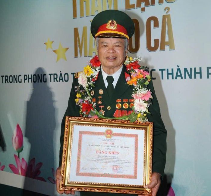 Cựu chiến binh Nguyễn Viết Quản.