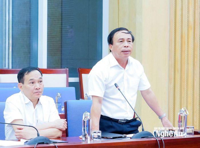 Giám đốc Sở Công Thương Phạm Văn Hóa phát biểu. Ảnh: Phạm Bằng