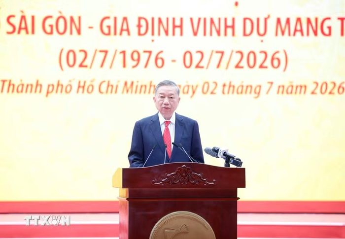 Tổng Bí thư, Chủ tịch nước Tô Lâm phát biểu. (Ảnh: Thống Nhất/TTXVN)