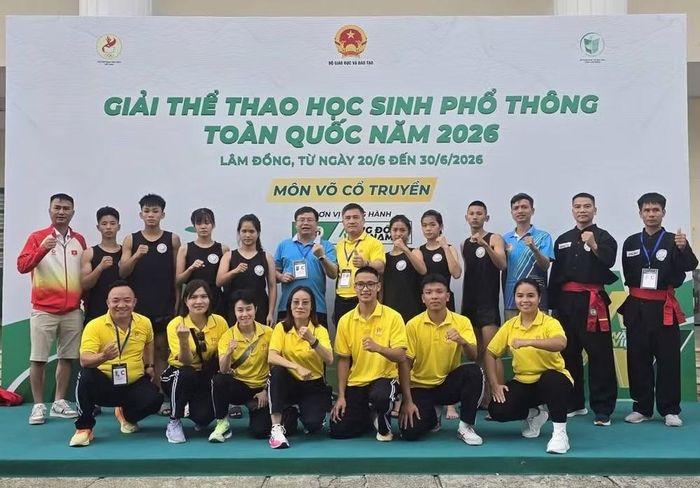 Đoàn Hà Nội dự thi môn võ cổ truyền. (Ảnh: Vietnam+)