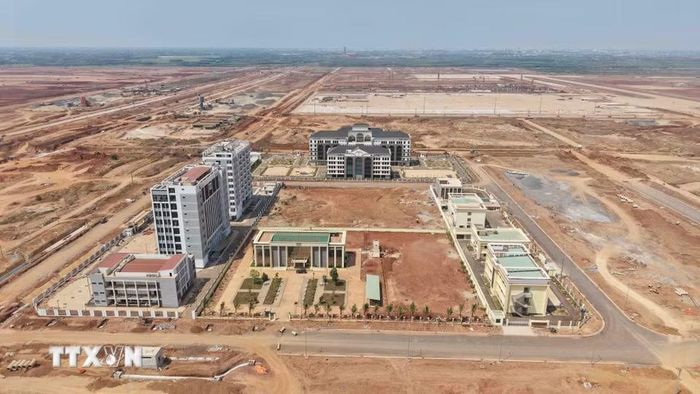 Trụ sở các cơ quan quản lý Nhà nước tại sân bay Long Thành. (Ảnh: Công Phong/TTXVN)
