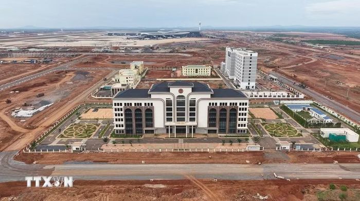 Trụ sở các cơ quan quản lý Nhà nước tại sân bay Long Thành. (Ảnh: Công Phong/TTXVN)