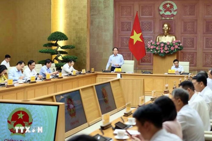 Phó Thủ tướng Lê Tiến Châu phát biểu. (Ảnh: An Đăng/TTXVN)