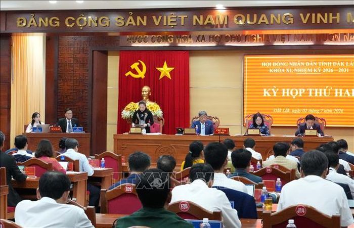 HĐND tỉnh thực hiện quy trình bầu chức danh Phó Chủ tịch UBND tỉnh Đắk Lắk khóa XI, nhiệm kỳ 2026-2031. Ảnh: Ngọc Minh/TTXVN