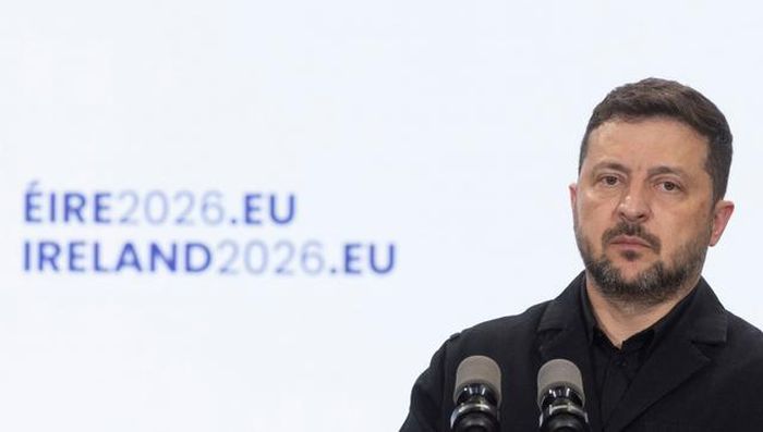 Tổng thống Ukraine Volodymyr Zelensky. Ảnh: Irish Examiner