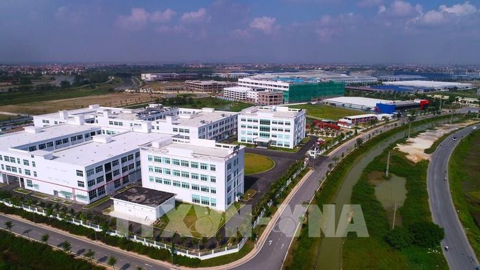 Khu công nghiệp Hòa Phú – Khu công nghiệp đầu tiên ở Hiệp Hòa. Ảnh: Việt Hùng – TTXVN