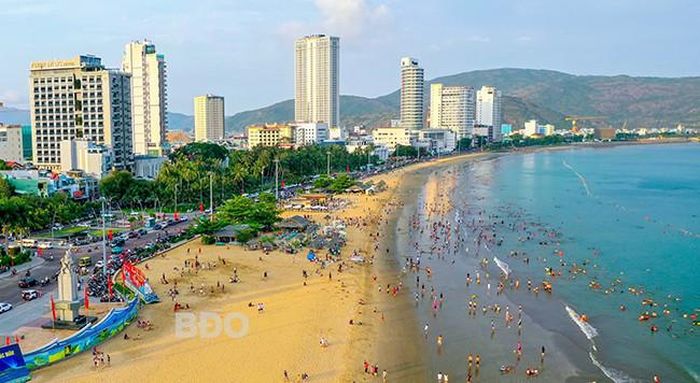 Bãi biển Quy Nhơn. Ảnh: BĐO