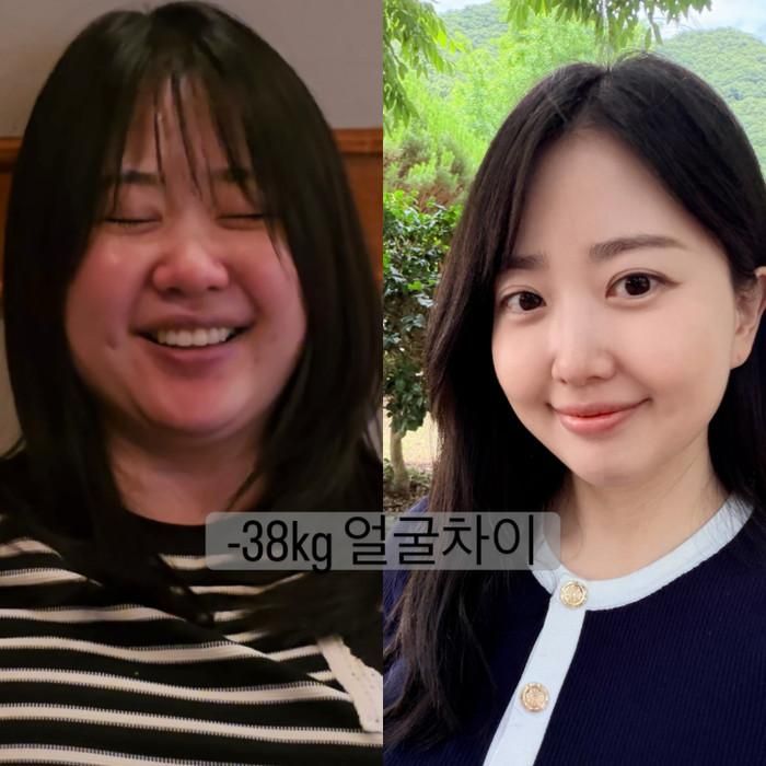 Giảm gần 40kg là kỳ tích đối với Kim Da Ye. (Nguồn: Instagram nhân vật)
