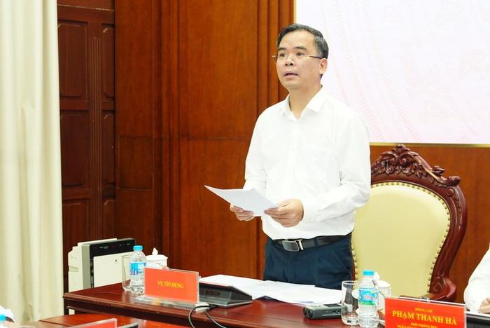 Ông Nguyễn Xuân Bắc, Phó Vụ trưởng Vụ Tín dụng các ngành kinh tế, Ngân hàng Nhà nước phát biểu. Ảnh: SBV