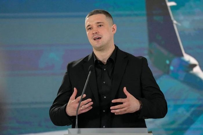 Bộ trưởng Quốc phòng Ukraine Mykhailo Fedorov. Ảnh: AP.