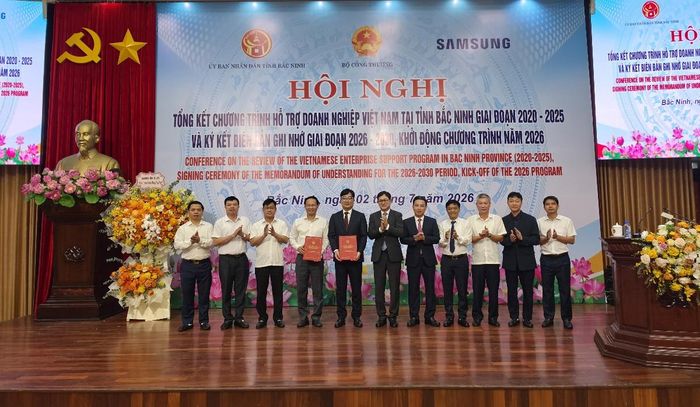 UBND tỉnh Bắc Ninh và Samsung Việt Nam ký kết Biên bản ghi nhớ hợp tác giai đoạn 2026–2030.