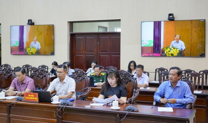 Đại biểu dự tại điểm cầu Tỉnh ủy An Giang.