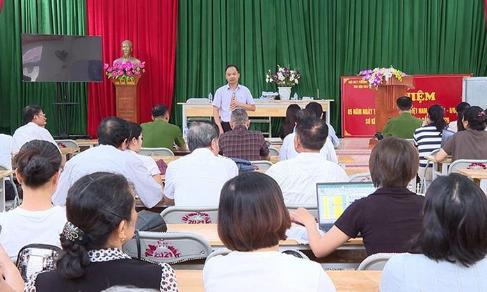 Ban Chỉ đạo phường thường xuyên tổ chức các hội nghị quán triệt về công tác làm sạch dữ liệu đất đai.