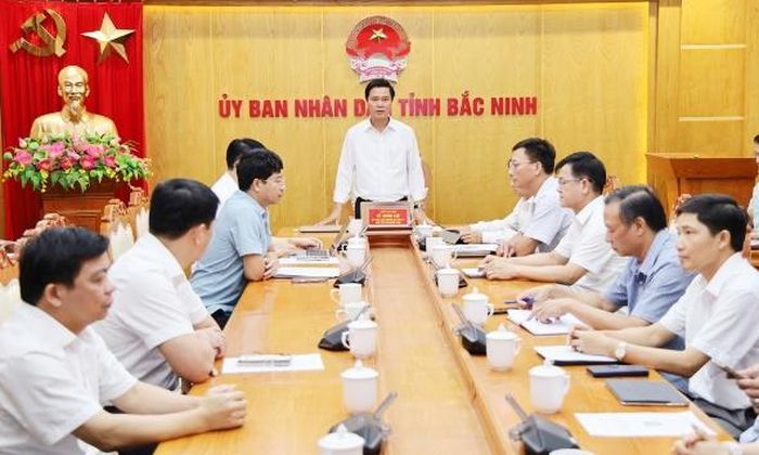 Phó Chủ tịch UBND tỉnh Lê Xuân Lợi phát biểu chỉ đạo tại điểm cầu Bắc Ninh.