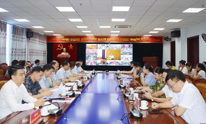 Các đại biểu dự tại điểm cầu tỉnh Bắc Ninh.