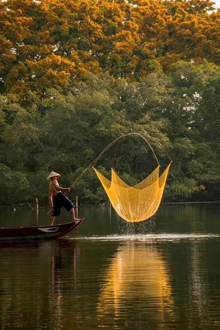 Bến sông quê. Ảnh: Nguyễn Điện Ngọc