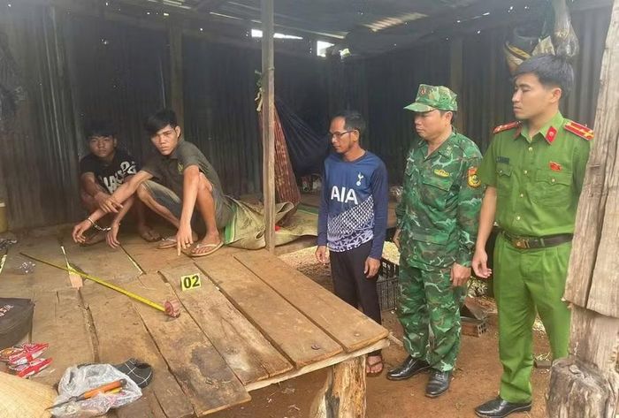 Lực lượng Công an, Biên phòng phát hiện một vụ tổ chức sử dụng ma túy tại địa bàn xã Ia Pnôn vào tháng 6-2026. Ảnh: T.T