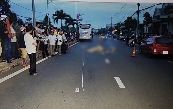 Hiện trường vụ tai nạn. Ảnh: ĐVCC