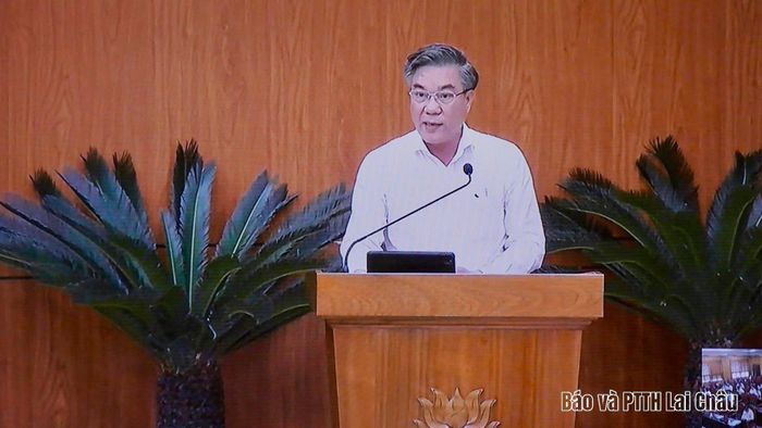 Lãnh đạo Ban Tuyên giáo và Dân vận Tỉnh ủy Đồng Nai tham luận tại hội nghị.