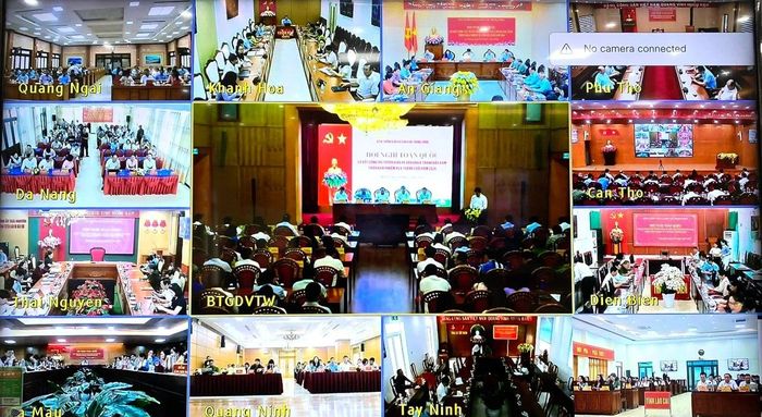 Hội nghị được kết nối tới các tỉnh, thành trong cả nước.
