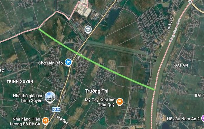 Hình ảnh thực địa trên Google vệ tinh.