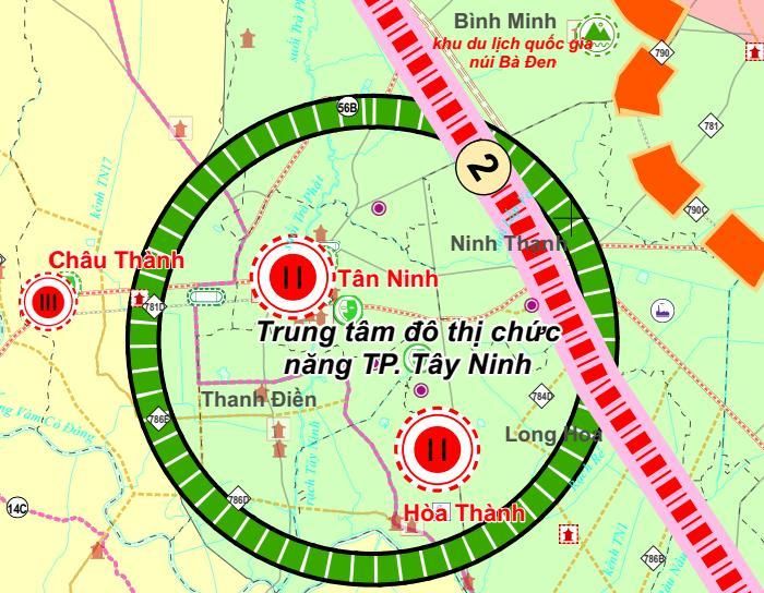 Khu vực Tân Ninh được quy hoạch thành trung tâm văn hóa, du lịch và thể thao của vùng Đông Nam Bộ.