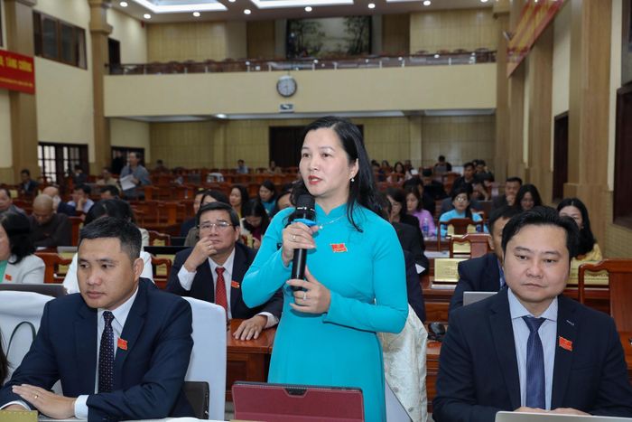 Đại biểu Trần Thị Chúc Quỳnh nêu kiến nghị thành lập sàn giao dịch nông sản, giúp người dân tiêu thụ các sản phẩm nông nghiệp