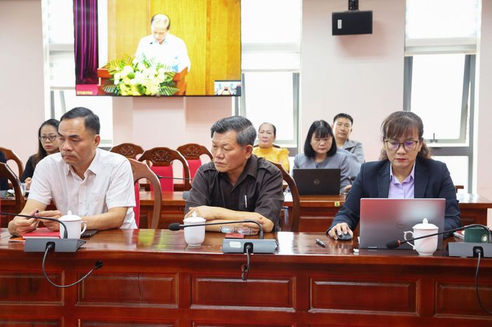 Các đại biểu tham dự hội nghị tại điểm cầu tỉnh Lâm Đồng