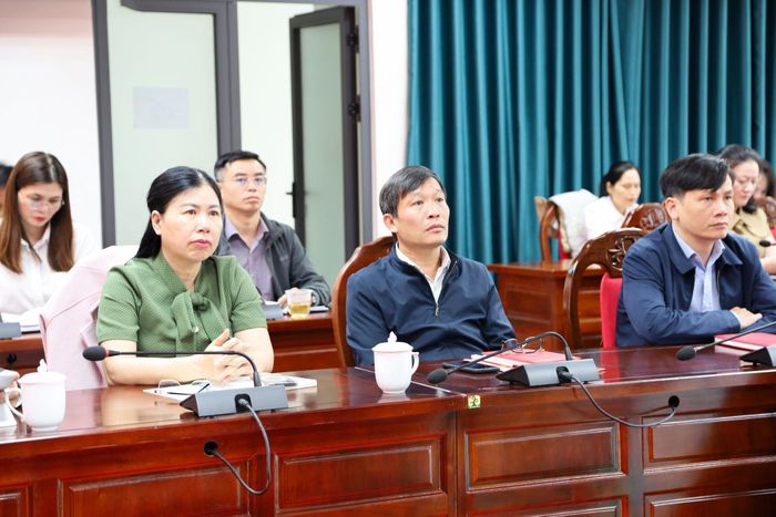 Các đại biểu tham dự hội nghị tại điểm cầu tỉnh Lâm Đồng