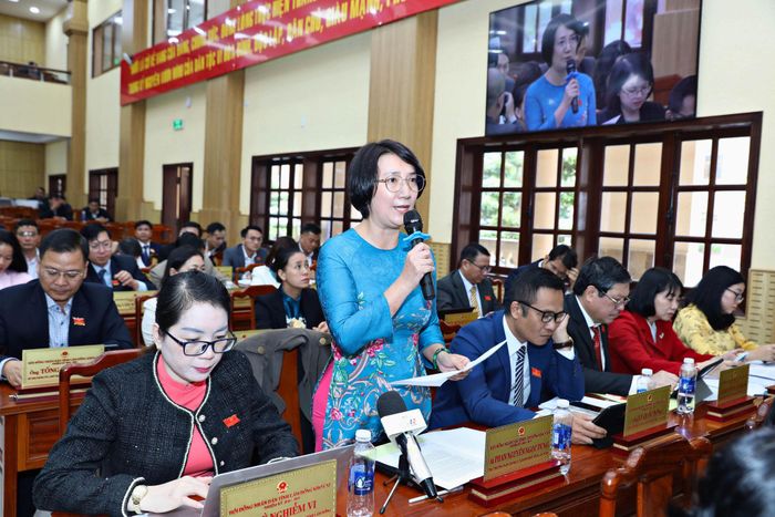 Đại biểu Phan Nguyên Ngọc Dung chất vấn lãnh đạo Sở Khoa học và Công nghệ