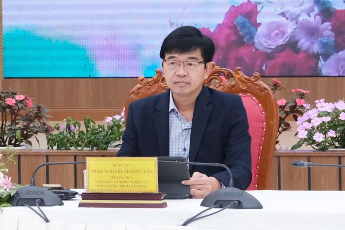 Giám đốc Sở Nông nghiệp và Môi trường Phan Nguyễn Hoàng Tân chủ trì tại đầu cầu tỉnh Lâm Đồng