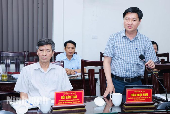 Đồng chí Trần Ngọc Nam, Tỉnh ủy viên, Bí thư Tỉnh đoàn phát biểu tại hội nghị.