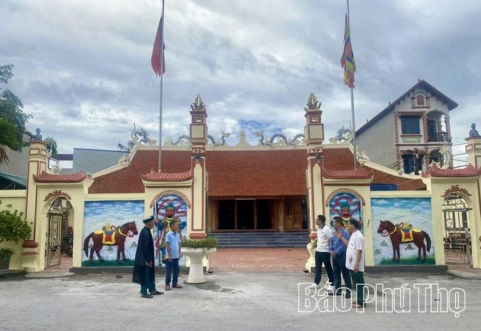 Đình Vĩnh Sơn (xã Thổ Tang), di tích lịch sử cấp quốc gia vừa được trùng tu, tôn tạo từ ngân sách hỗ trợ của tỉnh.