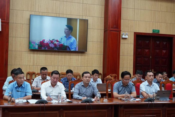 Các đại biểu tham dự hội nghị tại điểm cầu tỉnh Quảng Trị - Ảnh: N.L