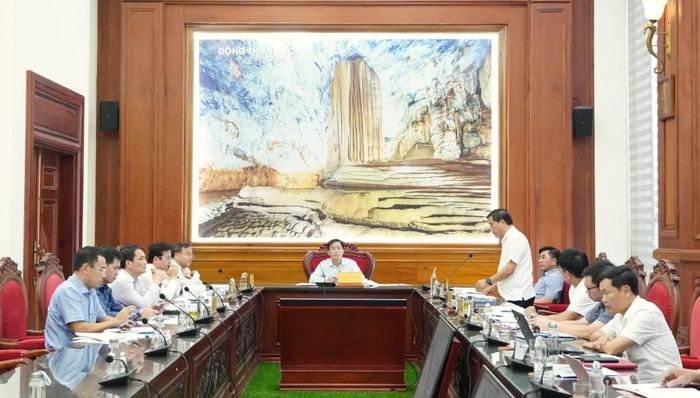Quang cảnh buổi làm việc - Ảnh: Q.V
