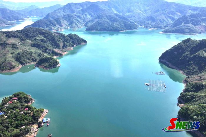 Lòng hồ thủy điện Sơn La địa điểm triển khai Dự án điện nổi mặt trời.
