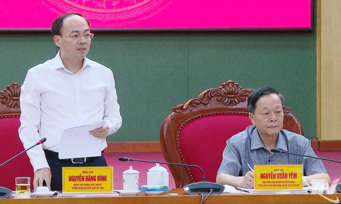 Đồng chí Phó Bí thư Thường trực Tỉnh ủy Nguyễn Đăng Bình đánh giá cao các đề xuất của Viện An ninh phi truyền thống.