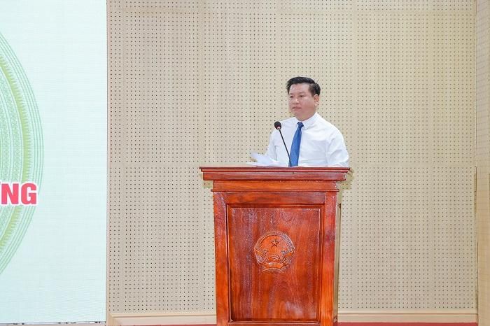 PGS.TS Đinh Văn Châu phát biểu nhận nhiệm vụ.